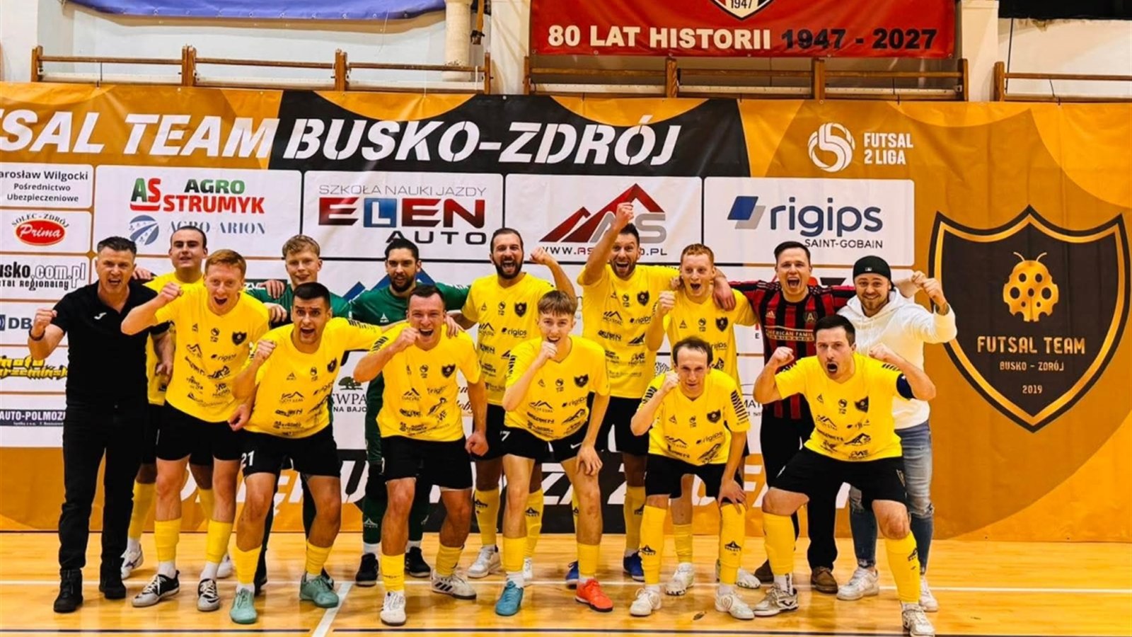Futsal Team Busko-Zdrój po zwycięskim meczu w sezonie 2025/26